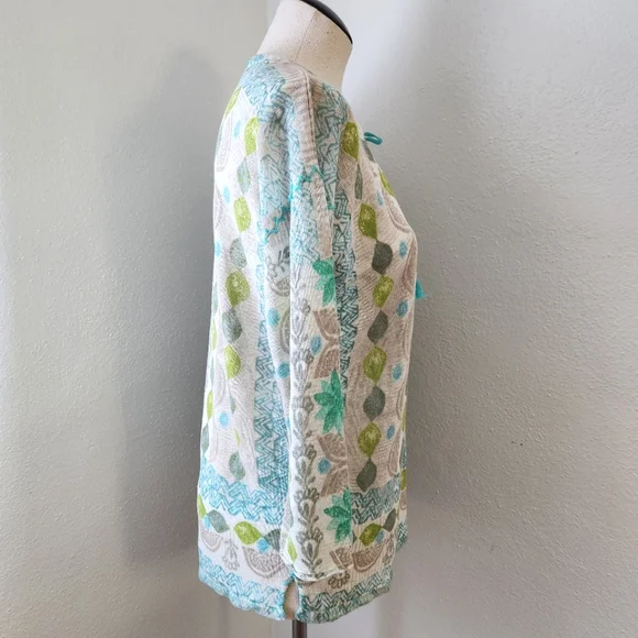 Sigrid Olsen Tunic Long Sleeve  Top Small - Picture 4 of 14